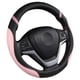 thumbnail image 2 of Funda de volante Cxtiy de piel para coche, 38 cm, color rosa, 2 of 6