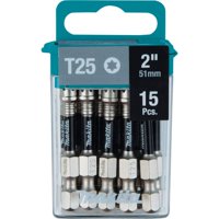 Broca De Alimentación Makita E-01074 Impact Xps™ T25 Torx 2, 15/Pack
