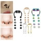 thumbnail image 1 of Juego De 5 Anillos Magnéticos Falsos Para La Nariz, Joyería Para La Nariz, Anillo De Aro Para La Nariz De Acero Inoxidable, 1 of 5