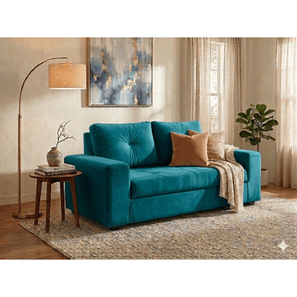 Sofa Praga 2 Cuerpos Felpa Calipso