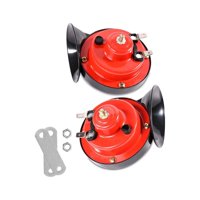Xusx111 - 300Db Cuernos De Tren Súper Ruidosos Para El Camión, Kits De Cuerno De Coche De 2Pcs 24V, Cuernos De Aire Eléctricos Impermeables De Doble Tono Ruidosos, Accesorios Para Automóviles Universa