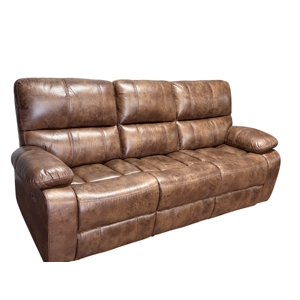 Casa Factory - Sofa Reclinable Electrico Relaxline 3 Cuerpos Vintage Cafe Usb