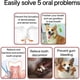thumbnail image 5 of 2 cepillos de dientes suaves de 360 grados para mascotas, de silicona, para limpieza profunda, cuidan sus dientes y su salud bucal (rosa y verde), 5 of 6