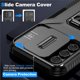 thumbnail image 2 of Funda Armada para Samsung Galaxy A54 5G con Tapa Deslizante y Soporte Magnético Giratorio Negro, 2 of 5