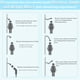 thumbnail image 2 of Brazo de ducha Singing Rain de 32 cm, latón cromado, ajustable, 2 of 9