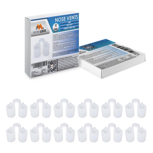 Ventilador Nasal Mobi Lock Talla Grande Pack de 12 - Alivio de Ronquidos