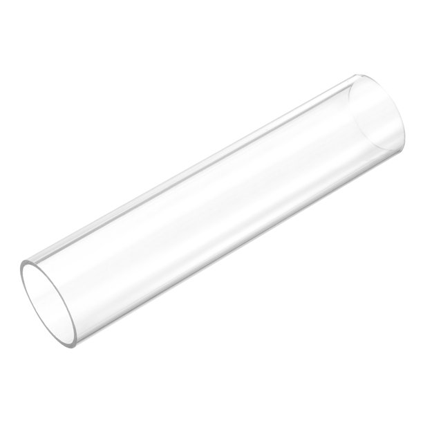 Tubo Redondo Rígido Transparente Uxcell 32mm(1 1/4") DI x 35mm(1 3/8") DE x 0.5Ft(150mm) Longitud Tubo de Plástico