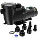 thumbnail image 1 of Bomba de agua Oswerpon 2 HP 6900 GPH de doble voltaje, 1 of 7