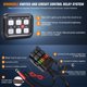 thumbnail image 2 of Panel de interruptores Nilight de 6 ganglios con sistema de relé 12 V 720 W, 2 of 9