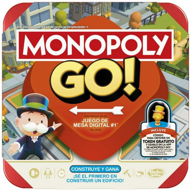 Juegos de Mesa Juego de Mesa Monopoly Go! Niños y Adultos