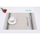 thumbnail image 1 of XmhyTop Juego de 6 Manteletes Individuales para Mesa, Hechos de PVC Resistente, Antideslizantes y Termorresistentes, Ideal para Hogares, Restaurantes y Cocinas, Estilo P, 45*30cm, Gris, 1 of 5