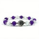 thumbnail image 3 of Amethyst Body-Purifying Bracelets for Yoga, Stress Relief, and Weight Loss - Natural and Healing for Men and Women, 3 of 4
