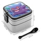 thumbnail image 2 of Gengar Fiambrera de Doble Capa, Contenedor de Almuerzo Portátil Apilable, Almacenamiento de Alimentos Hermético a Prueba de Fugas, 1000ml, 2 of 6