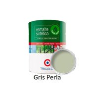 Tricolor - Esmalte Sintetico Base Agua Profesional 1/4 Gl (945Ml) Gris Perla