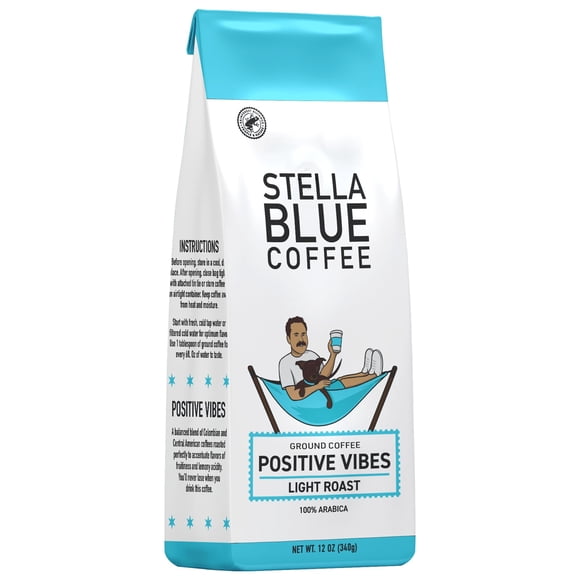 Café molido Stella Blue Positive Vibes, bolsa de 340 g