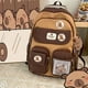 thumbnail image 1 of Cute Capybara Schoolbag Large Capacity Adjustable Strap Versatile Backpack Waterproof Computer Bag Student, 1 of 3