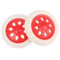 Ioensy - 2 Ruedas Para Carrito De Compras, Carrito De Equipaje De Viaje, Carrito De Equipaje, Color Rojo