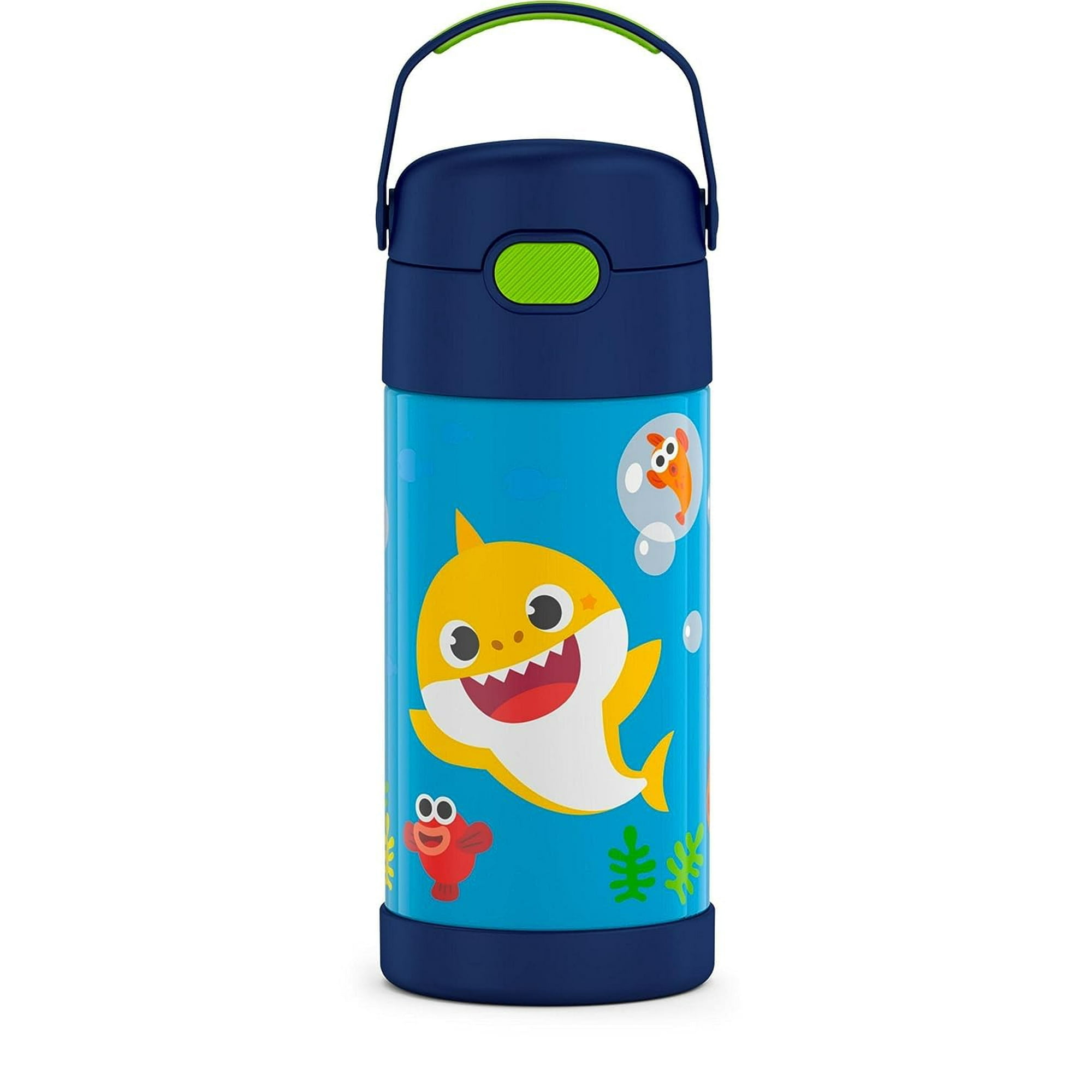 Botella De Agua Thermos Funtainer Baby Shark 350 Ml De Acero Inoxidable
