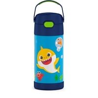 Botella De Agua Thermos Funtainer Baby Shark 350 Ml De Acero Inoxidable