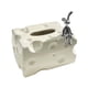 thumbnail image 4 of Dispensador De Servilletas Decorativas De Cerámica Con Cubierta De Caja De Pañuelos Para Tocador, Oficina, Hogar, Blanco, 4 of 5