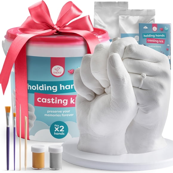 Kit de fundición a mano para parejas con base y pinturas