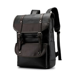 Genérico - Mochila Cuero Pu Estilo Coreano Notebook Ecocuero Uso Diario