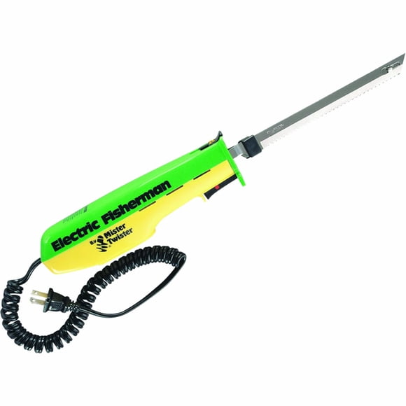 Cuchillo eléctrico Mister Twister 120V verde y amarillo