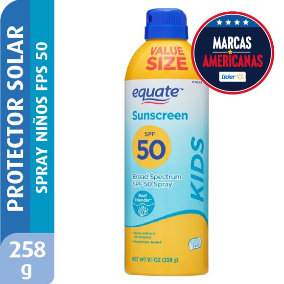 Protector solar Equate kids spray fps50, 258 g