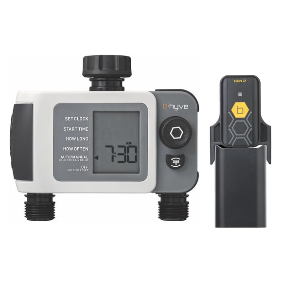 Orbit 24637 B-hyve XD Temporizador inteligente para manguera de 2 puertos con Wi‑Fi