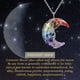 thumbnail image 2 of Collar HESHPAWS Tree of Life Luna Creciente Rosa Natural, 2 of 3