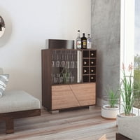 Tuhome - Bar Bajo Fraktal 4 Puertas Café Oscuro Y Miel