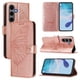 thumbnail image 5 of Funda cartera mariposa para Samsung Galaxy S25 Plus con soporte y ranuras para tarjetas Oro rosa, 5 of 5