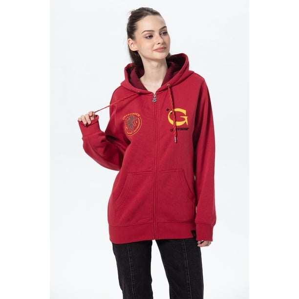 Polerón Mujer Gryffindor Harry Potter Burdeo