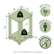 thumbnail image 3 of Mesa Auxiliar Furinno Simplistic 2 Niveles Pequeña de Esquina Blanca, 3 of 6