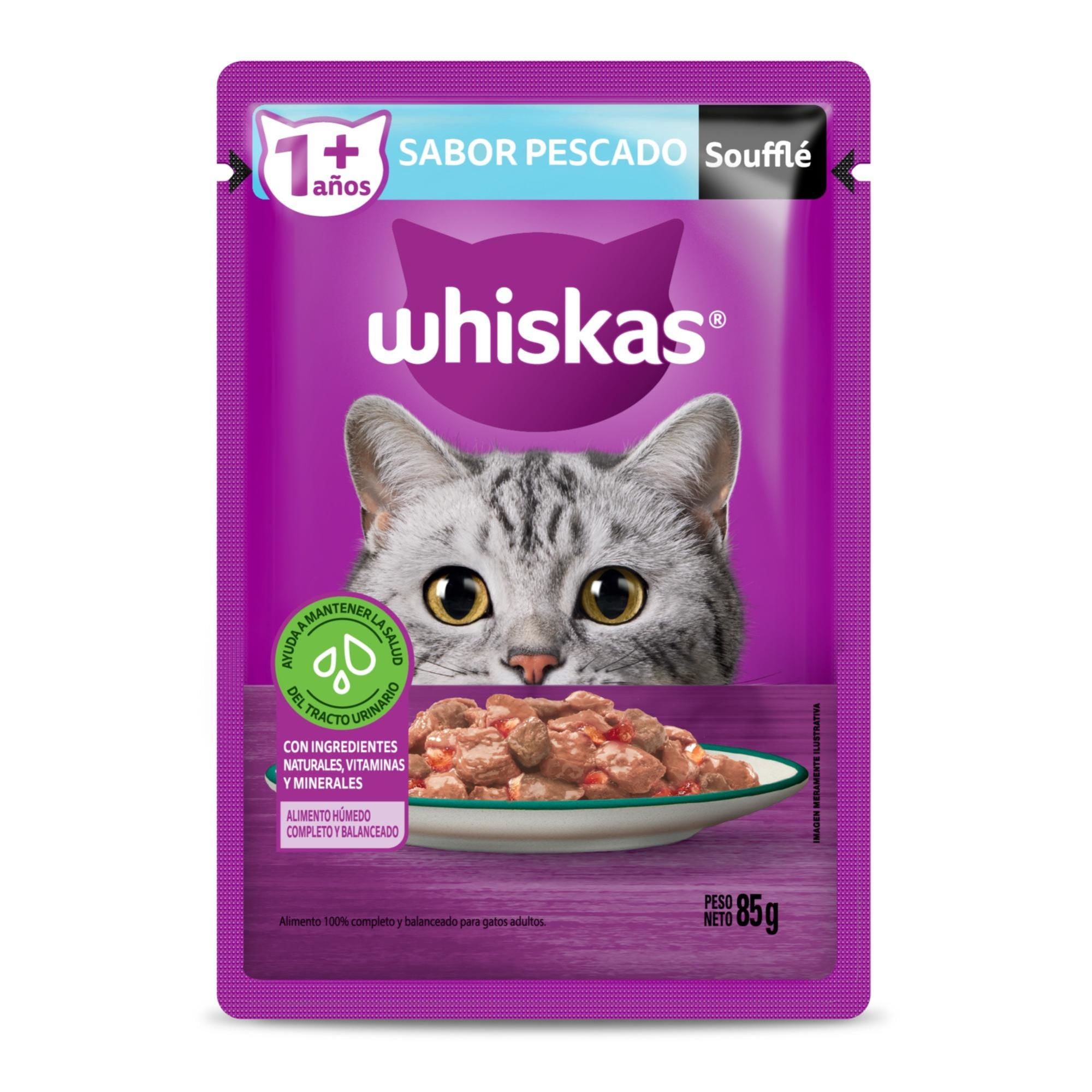 Alimento Húmedo Gato Adulto Jelly Sabor Pescado Pouch 85 g Whiskas