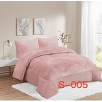 Mundo Shopping - Cobertor Plush Con Chiporro 2 Plazas Color Rosa Liso