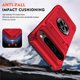 thumbnail image 4 of Para Google Pixel 11 Pro XL Funda de Teléfono con Soporte de Anillo para Dedo y Pata de Apoyo, Ranuras para Tarjetas, Resistente a Golpes de Alta Resistencia, Protectora Resistente Que Funciona con, 4 of 7
