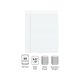 thumbnail image 3 of Bloc de notas Staples 154120 de 21,6 cm x 27,9 cm de ancho, color blanco, 50 hojas /Bloc, 3 of 8