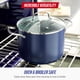 thumbnail image 2 of Stockpot Blue Diamond 8L con tapa de cerámica antiadherente azul, 2 of 5