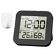 thumbnail image 2 of Reloj Despertador Digital Reloj De Baño Digital Para Dormitorio Sala De Estar 1 Gancho Negro, 2 of 2