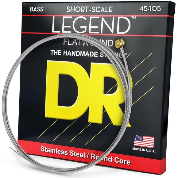 Cuerdas para bajo DR Strings Legend, acero inoxidable pulido