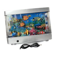 Magideal - Luz Led Nocturna Para Acuario Falso, Luz Ambiental, Regalo De Cumpleaños, Adorno De Escritorio, Lámpara Decorativa Para Oficina, Dormitorio, Decoració Pez Pequeño