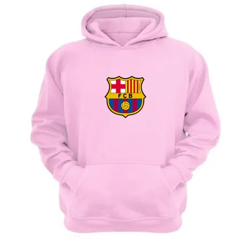 Polerón Canguro Barcelona Rosa Talla S Unisex