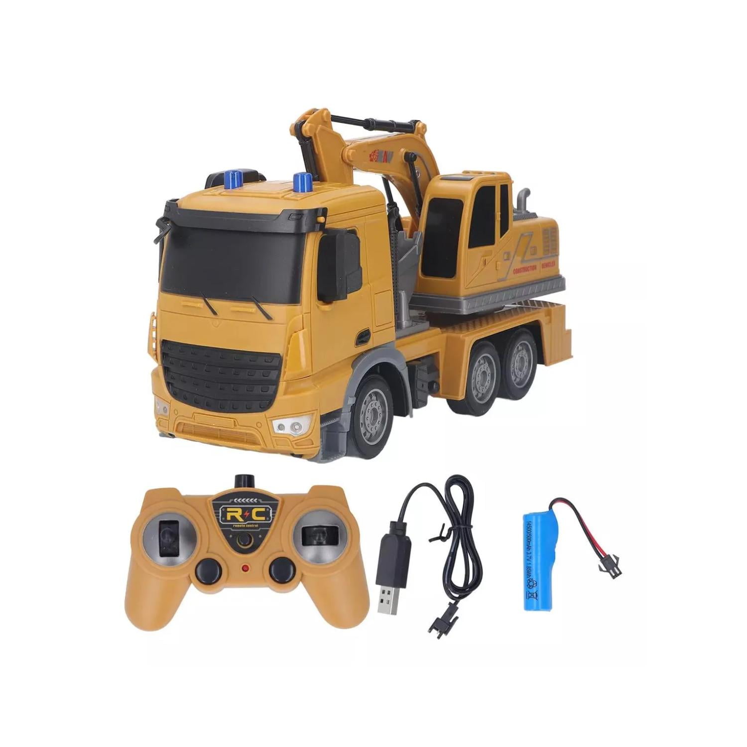 Total E-commerce - Juguete Camion Excavadora A Control Remoto Amarillo Infnatil