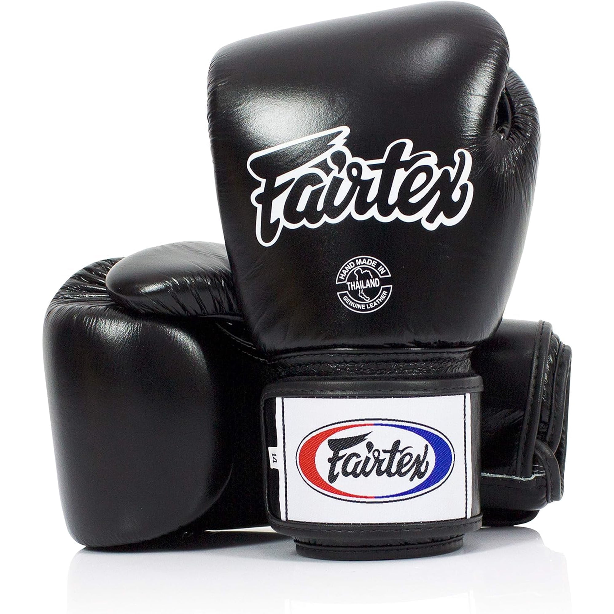 Guantes De Boxeo Fairtex Bgv1br Para Muay Thai, Transpirables, 16 Oz, Negros