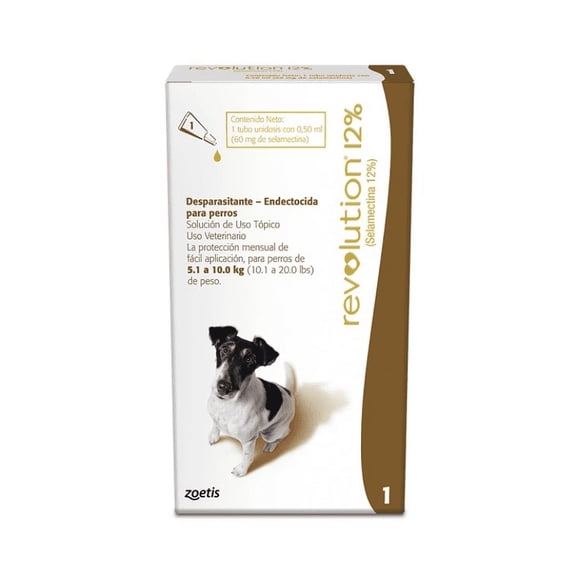 Antiparasitario Revolution Para Perros de 5,1 a 10 Kg. Pipeta