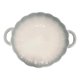 thumbnail image 2 of Pack 4 Plato Sopero Decorativo Diseño Flor Redondo Asas Crema Lisa, 2 of 2
