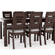 thumbnail image 1 of Juego de Comedor ROMA 8 Sillas chocolate Mesa Rectangular Madera, 1 of 4