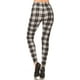 thumbnail image 4 of Leggings de Cintura Alta a Cuadros de Estilo Ajustado, con Cinturilla Elástica Multi Multi, 4 of 5
