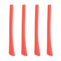 Magideal - 4 Unidades De Anteojos, Puntas De , Manga De Silicona Suave, Accesorio Resistente Y Duradero, Longitud De 69Mm, , De , , Rojo